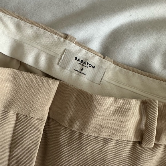 Aritzia Babaton Agency Beige cream Pants - Picture 2 of 7